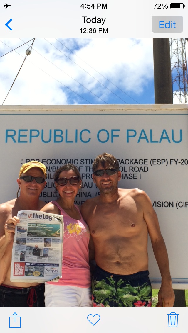Log on Palau