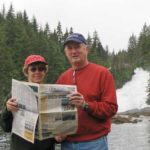 Mr. and Mrs. Bradford Simmons at Baranoff Island, Alaska