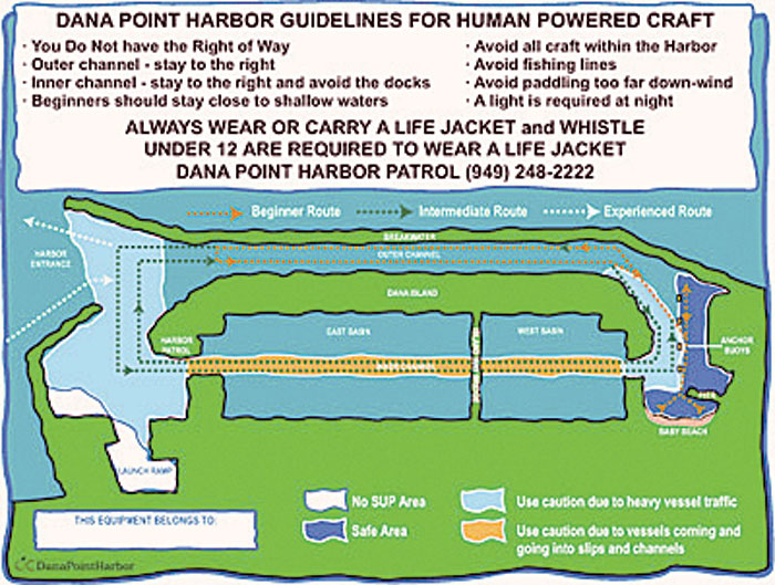 Paddlers and Kayakers in Dana Point Identified with Lanyards