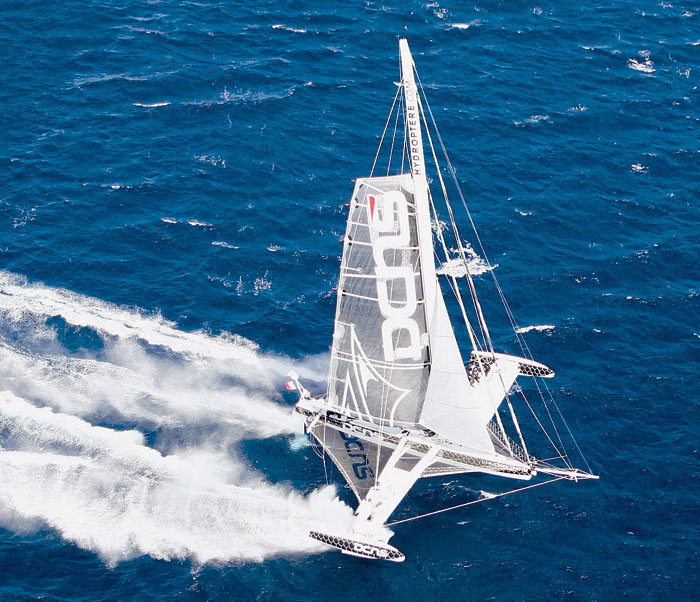 French Hydrofoil Sets Record on San Francisco Bay