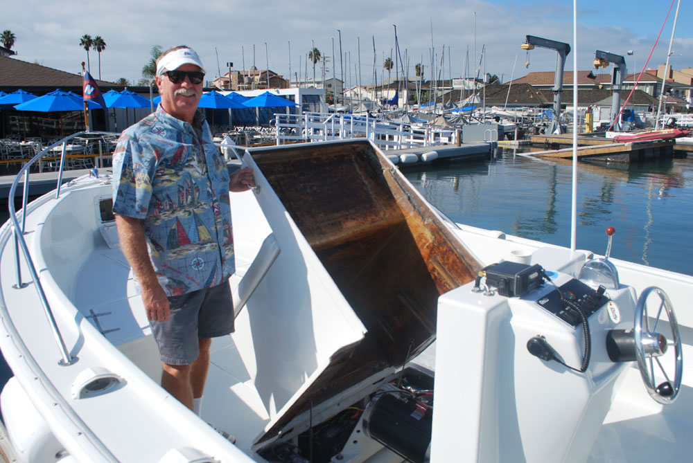 NHYC refits its shore boat with electric motor