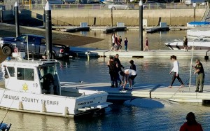 Submerged Vessel in Dana Point Harbor
