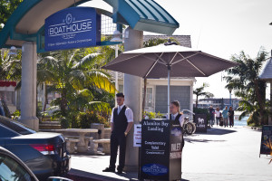 Boathouse on the Bay valet at Alamitos Bay Landing