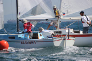 skipper Keith Ives sailing Cal 20