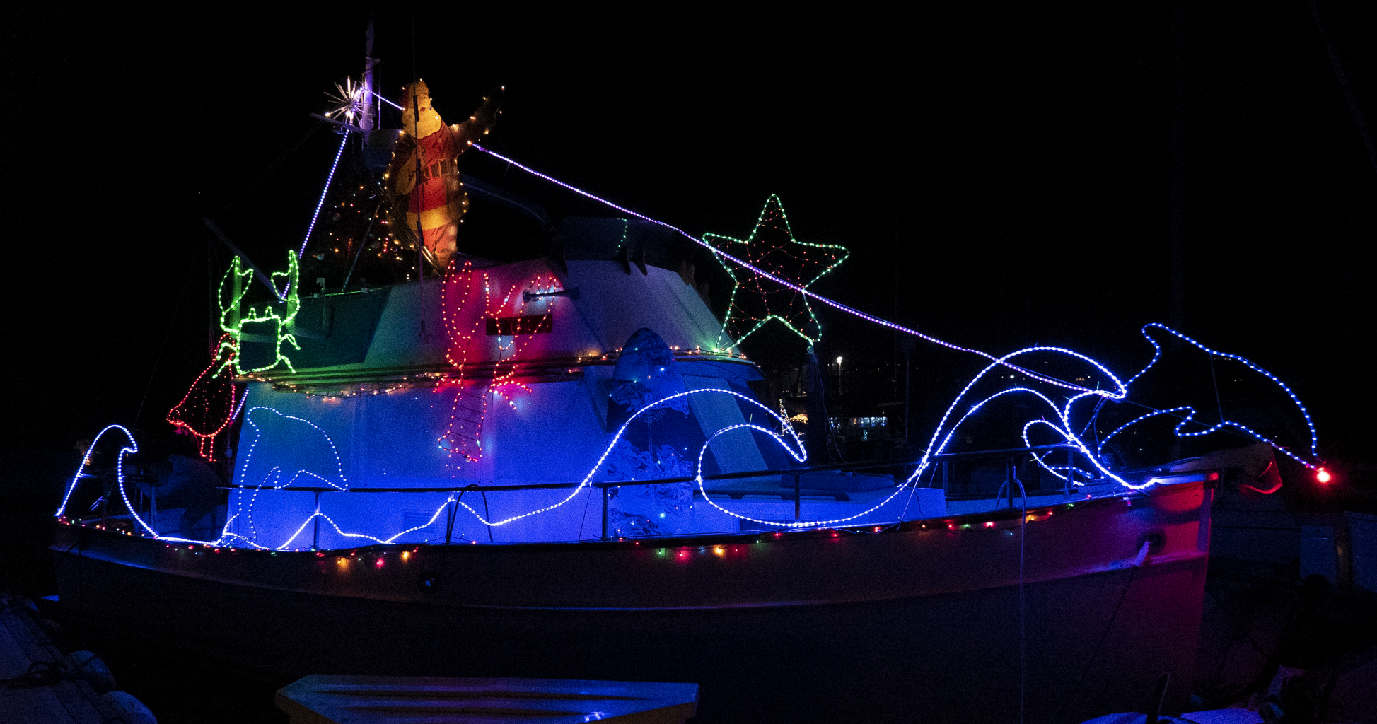 Santa Barbara "Paradeless" Parade of lights