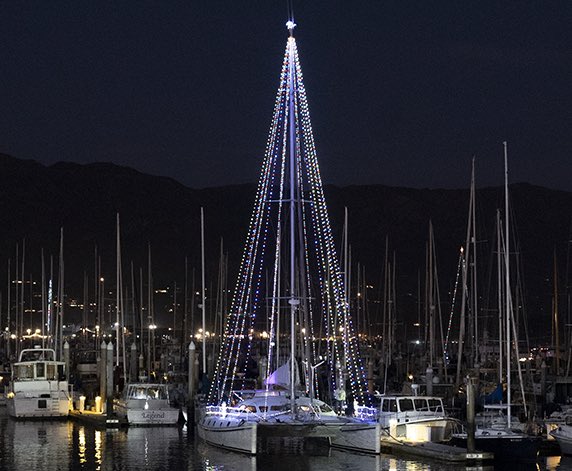 Santa Barbara "Paradeless" Parade of lights
